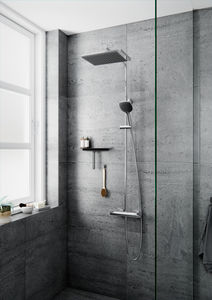 Slate 4 shower system (Chrome/Black)